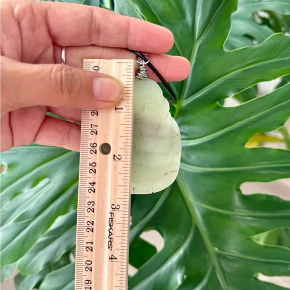 Serpentine Buddha Pendant with Cord – Healing & Spiritual Growth - Picture 5 of 7